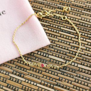 Kate Spade love you mom Bracelet Gold